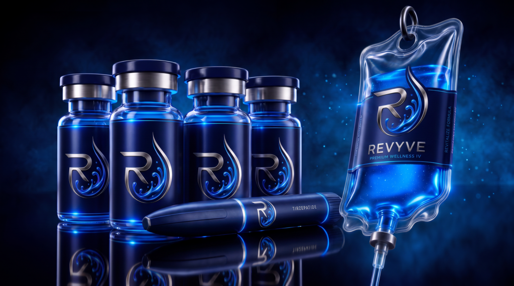 Home Revvyve IV therapy bottles